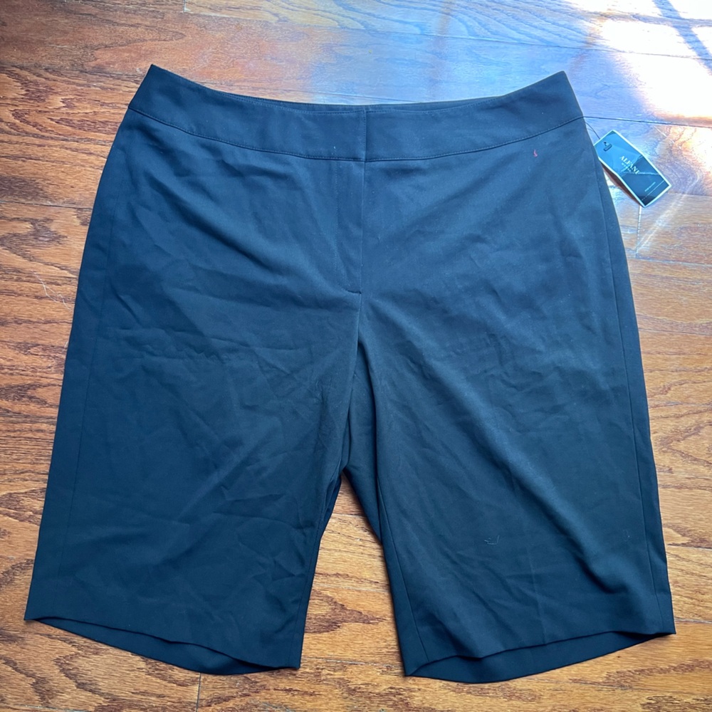 Alfani Black Stretch Bermuda Shorts